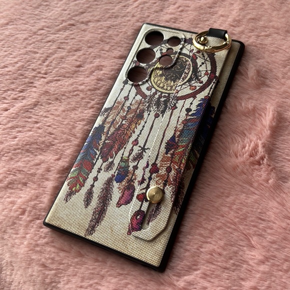 For Samsung Galaxy S22 ultra phone case with wrist strap kickstand keychain - Picture 11 of 17